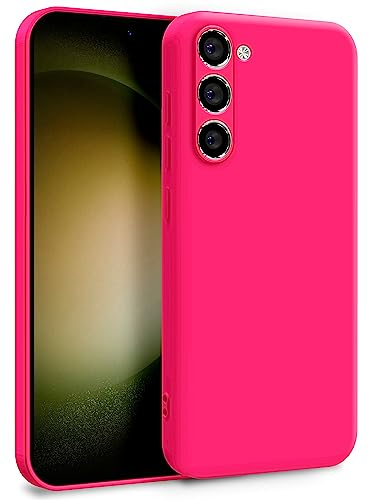 MyGadget Hülle für Samsung Galaxy S23 - Zweilagige Handyhülle mit Kameraschutz - Cover mit Innenfutter & Silikon außen - Pink