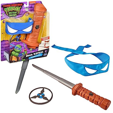 Ninja-Turtles, Kampfwaffen, Signaturwaffe von deinem Helden, Leonardo, Spielzeug für Kinder ab 4 Jahren, Giochi Preziosi, TU8061
