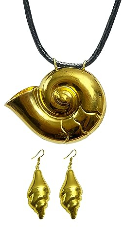 CozofLuv Seashell Necklace and Earings for Role Play