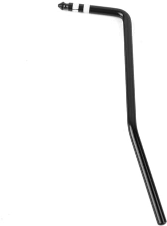 HUIOP Brazo vibrato de trémolo estilo de inserción directa, palanca de manivela para guitarra eléctrica Ibanez, puente de trémolo, diámetro de la pieza de 6 mm, negro, brazo vibrador de guitarra