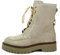 CINZIA SOFT Stivaletti Anfibi Donna in Pelle Camoscio Beige con Cerniera, 375506 TAGLIA DONNA 39