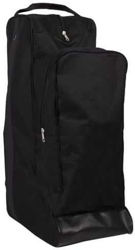 QHP Combi Reitstiefel-/Helmtasche Turniertasche 600 D schwarz
