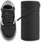 NDTEZUGT 8mm Cordones Planos para Vans Skate Zapatillas, Algodón Cordones de Repuesto para Tenis de Lona (Negro,45/115cm)