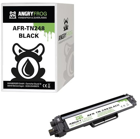 Angry Frog 1x Toner mit Chip Kompatibel TN248 BK für Brother MFC-L8390CDW MFC-L8340CDW HL-L8240CDW HL-L8230CDW