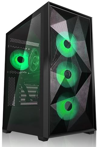SYSTEMTREFF High-End Gaming PC Intel Core i5-14400F 10x4.7GHz | Nvidia RTX 5070 TI 16GB DX12 | 1TB M.2 NVMe | 32GB DDR4 RAM | Desktop Computer Rechner für Gamer, Zocker & Streamer