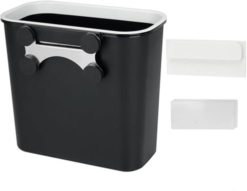 onlyfire Cubo de Basura Imantado, Cubo de Reciclaje de Plástico 8 L para Parrillas de Barbacoa, Cubos de Basura para La Cocina para Cocina/Dormitorio/Baño/Camping/Parrillas, Negro