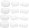 HONMEET Powder Puff Storage Holders 12pcs Round Triangular Rectangular Cases Small Makeup Puff Box for Face Powder Portable