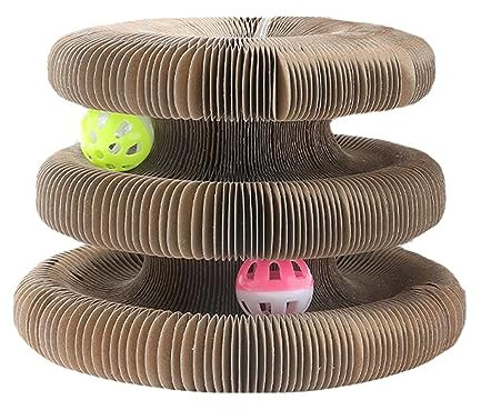 ZIDDAR Rascador multifuncional de cartón reciclable para rascador, ejercicio muscular