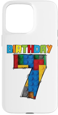 iPhone 15 Pro Max 7 Year Old Blocks Building Master Builder 7th Birthday Boy Case