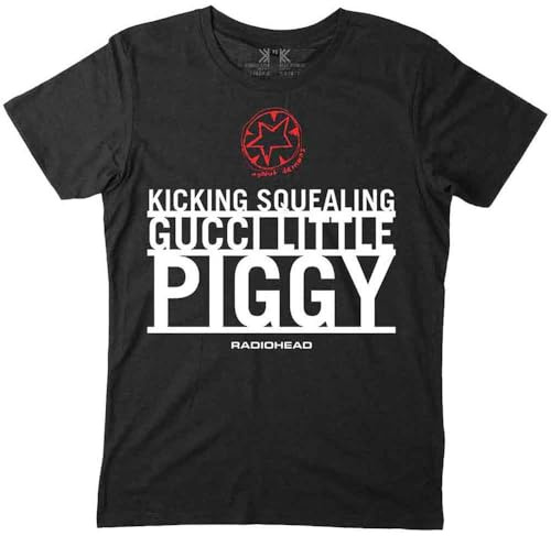 Rock Off officially licensed products Radiohead Piggy Band Logo T Shirt M Black