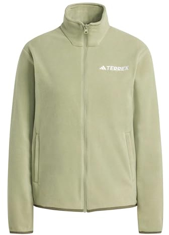 adidas Women's Terrex Multi Essentials Full Zip Fleece Jacket, tent green, XL