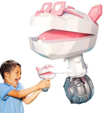 Weqizuerqi Lance À Eau - Jouet Électrique en Forme De Chien pour Piscine avec Puissant - Jeu Interactif D'Extérieur Portable pour Rafraîchissant en Jours Chauds Divertissement Garçons Filles