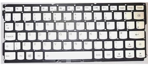 fqparts Replacement Laptop Keyboard For Lenovo For Ideapad Yoga 900S-12ISK White UK Edition