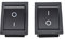 Interruptor basculante, Interruptor basculante rojo KCD4-201N CA 250 V 16 A, 4 pines, 2 posiciones, LED rojo (paquete de 2)(KCD4-201N-Black-2Pieces)