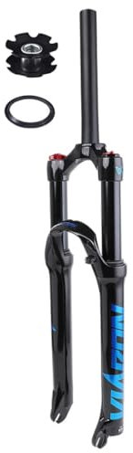 AADDFDD Forcella per Bici con Sospensione MTB Parte 26 27,5 29 Pollici Forcella Anteriore per Mountain Bike ad Alta Resistenza Sterzo Dritto 1-1/8'' Sgancio rapido 9×100 120mm Escursione X