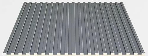 10er-Pack Aluminium-Dachplatten for Schuppen – langlebige, wasserdichte und isolierte Deckenverkleidung aus Metall(80cm)