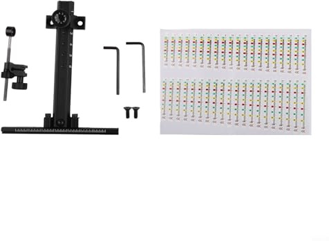 Recurve-Bogenvisier aus Aluminiumlegierung für verbesserte Haltbarkeit und Nutzung (schwarz)