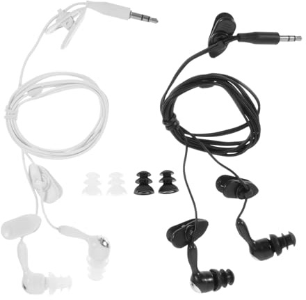 TOGEVAL Schwimm Ohrstöpsel Mp3-kopfhörer für Erwachsene in Ear 3,5mm mit Gehörschutz Bequem und Wiederverwendbar für Wassersport und Duschen
