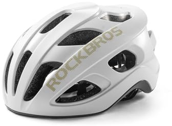 ROCKBROS Fahrradhelm Rennradhelm für Damen Herren, 240g Leichter Radhelm | mit Guter Belüftungssystem für Mountainbike Rennrad Gravelbike, Verstellbar 58-62cm