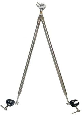Jiuvaso Rimorchio per bici da carico, rimorchio per bicicletta, asta portatile in acciaio inossidabile, accessori in argento per viaggi, campeggio, D Type Upgrade