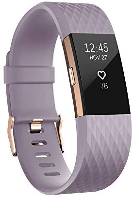 Fitbit Charge 2 Special Edition Unisex Armband Zur Herzfrequenz und Fitnessaufzeichnung, lavendel/rose-gold, S, FB407RGLVS-EU