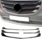 OMAC Kühlergrill Leiste Grillleisten kompatibel mit Mercedes Vito W447 2014-2019 Chrom Dunkel 5x