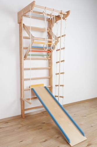 Swedish Ladder, Children home gym ˝Kinder-3-220-COLOR˝ Gymnastic sport complex,Childrens, Kids, Wall Bars, Gym, Sport