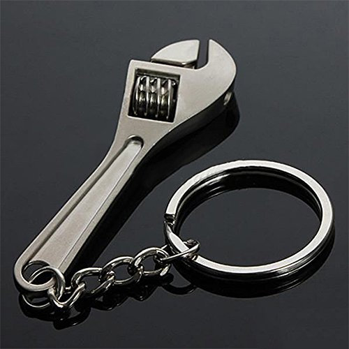 Gemini_mall® Men's Gift Tool Style Wrench Spanner Key Chain Key Fob Key Ring Solid Alloy