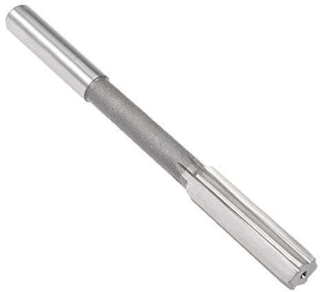 sourcing map Chucking Reamer 15mm, H7 HSS Lathe Machine Reamer 6 Straight Flutes, Round Shank Milling Cutting Tool, Metric Reaming Drill Bit for Stainless Steel Metal Hole