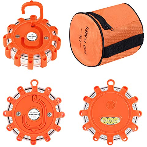 Tobfit Gyrophare Balise De Signalisation Lumineuse LED Lampe d'Avertissement Clignotant Eclairage d'urgence Voiture (3)