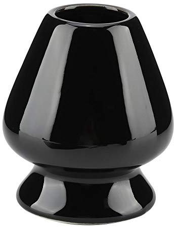 1 Stück Matcha Schneebesenständer Keramikhalter für Matcha Chasen für Tee-Set Zubehör MEHRWEG VERPACKUNG socialme-eu(Schwarz)