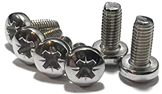 M4 (4mm x 25mm) Pozi Pan Head Machine Screws - A2 Grade Stainless Steel (Pack of 20)