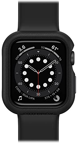 OtterBox Funda All Day para Apple Watch Series 4/5/6/SE de 1.575 Pulgadas, Color pavimento (Negro/Gris)