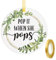 Pop It When She Pops Bottle Tags, Champagne Baby Shower Favor Tags, Set of 50 with Golden Ribbon