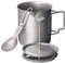 Lixada Titanium Pot Camping Titanium Coffee Cup Mug French Press Pot Coffee Maker Outdoor Camping Cooking Pot with Folding Titanium Spoon, Only Pot