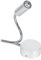 Luz de lectura para cabecera cama, AC85-265V 1W/3W Lámpara cama LED blanca fría/cálida Luz de trabajo lectura con cuello de cisne flexible para cama, sofá, atril, oficina, viajes(1W 3500-Luz calida)
