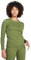 LAPASA Damen Innenfleece Thermo Unterhemd, Thermounterwäsche Oberteil Funktionsunterwäsche, L42 Grün, 300 Extra warm, M
