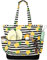 VASCHY Unisex EUVABG173SP Strandtasche, Gestreifte Ananas C
