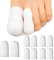 10 Protecteurs d'orteils vendus blancs (2 grands, 8 petits)