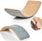 KİNDBOS Balance Board kinder- 80x30 cm - Balance board aus Holz mit Fingerschutz+Filz/ohne Filz Kurviges Wackelbrett (FILZ)