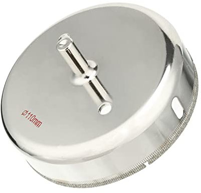 TA-VIGOR 110mm Diamond Drill Bit Hole Saw, Hollow Core Drill Bit Hole Saw, Diamond Coated Carving Drilling Bits for Glass Ceramics Porcelain Tile Stone Granite Marble