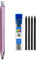 5,6 mm Metall-Zeichenstift mit 4 2B 4B 6B 8B Minen Sets professionelle Kunst Skizze Druckbleistift Kawaii Schreibwaren kann gefüllt werden (rosa)