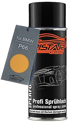 TRISTARcolor Autolack Spraydose für BMW P66 Sunburst Gold Metallic | Basislack, Sprühdose 400ml
