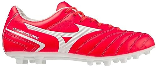 Mizuno Monarcida Neo II Select AG, Botas de fútbol Unisex Adulto, Fiery Coral 2/White, 44.5 EU