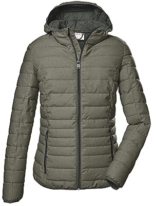 G.I.G.A. DX Damen Funktionsjacke in Daunenoptik mit Kapuze/Outdoorjacke GS 28 WMN QLTD JCKT, helloliv, 48, 41761-000