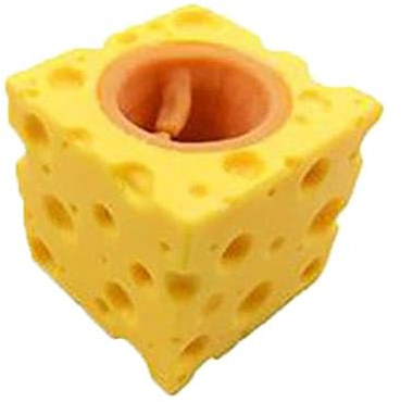 HFINGAQEX Squeeze Cheese Mice Toy Children Stress Toy Cheese Block Mouse Pinch Stress Stress For Adults Toy Decompression Relief favors Eyes Decompression Funny kits Xmas with ani Unzip occupati