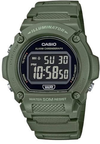 Casio Orologio, verde/nero, Classico