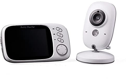 GOSIA Videomonitor ohne LCD, Farbe, 3,2 Zoll, Nachtsicht, 5 m, Monitor für Kindermädchen, Video, ohne für Bebek Lullabies Überwachung VB603 EU-Stecker