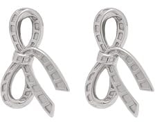 Olivia Burton Women's BOW Collection Stud Earrings in Sterling Silver - OBJVBE34