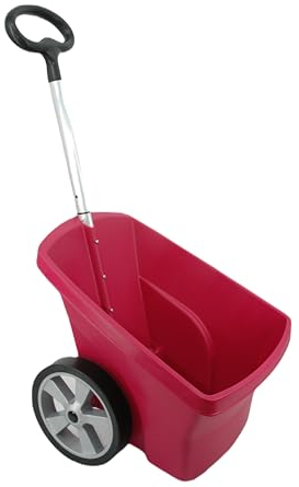 Gartenwagen Schubkarre 67 Liter Tragfähigkeit: 50 kg Gartenkarre Handwagen Handwagen Schubkarre mit Vollgummirad Gartentrolley Gartenschubkarre Deichsel aus Aluminium (Violett)